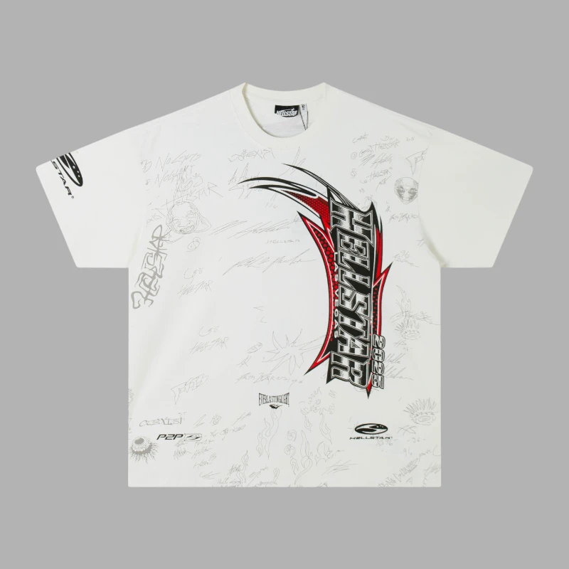 hellstar-las-vegas-2025-white-t-shirt-front-view.webp Hellstar White Nascar Tee - Image 1