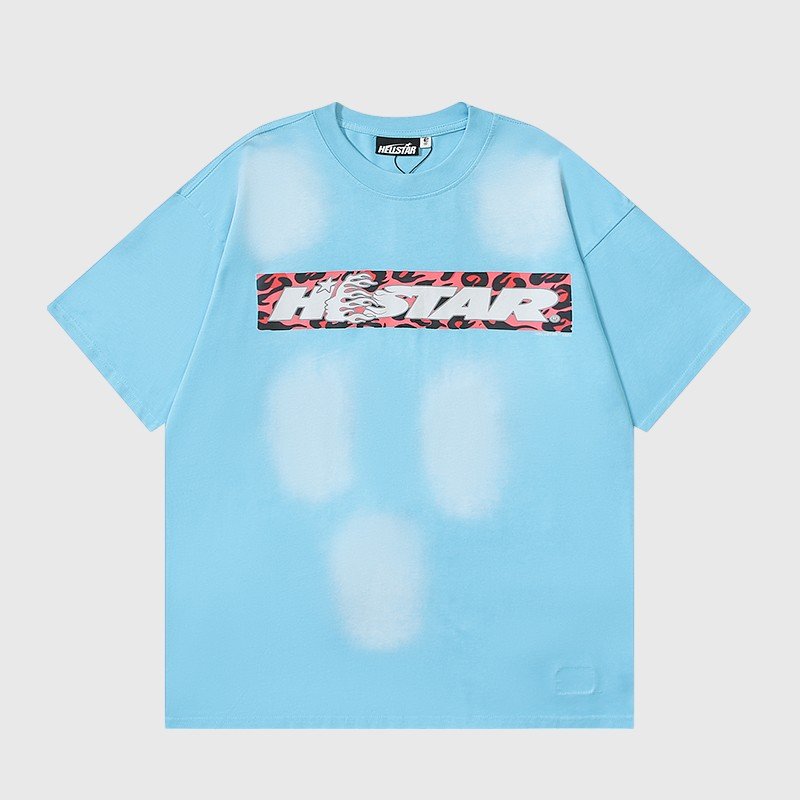 hellstar-light-blue-box-logo-t-shirt.jpg Hellstar Box Logo T-shirt - Image 1
