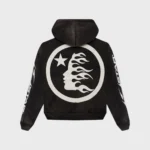 Hellstar Logo Zip-Up Black Hoodie - Image 2