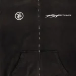 Hellstar Logo Zip-Up Black Hoodie - Image 4