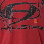Hellstar Oval H Logo Red T-Shirt - Image 3