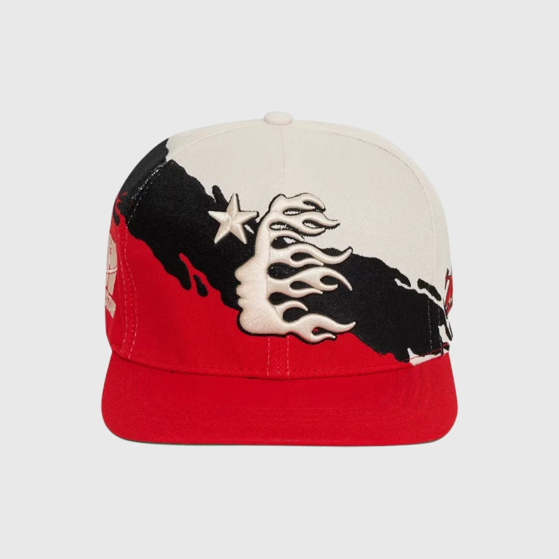 hellstar-paintbrush-snapback-hat.webp Hellstar Paintbrush Snapback Hat Black Red - Image 1