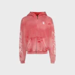 Hellstar Path To Paradise Zip-Up Red Hoodie
