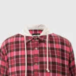 Hellstar Plaid Button-Up Hoodie - Image 3