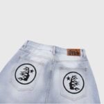 Hellstar Print Logo Loose Jeans - Image 3