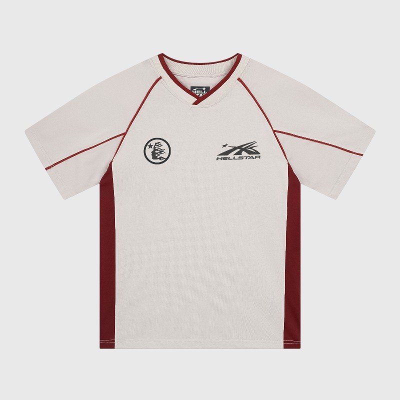 hellstar-printed-sports-t-shirt-cream.jpg Hellstar Printed sports T-shirt - Image 1