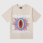 Hellstar Records T-Shirt Beige