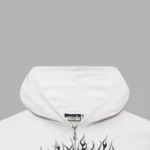 Hellstar Records Glitter Zip Up White Hoodie - Image 4