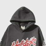 Hellstar Records Tour Flame Print Hoodie - Image 3
