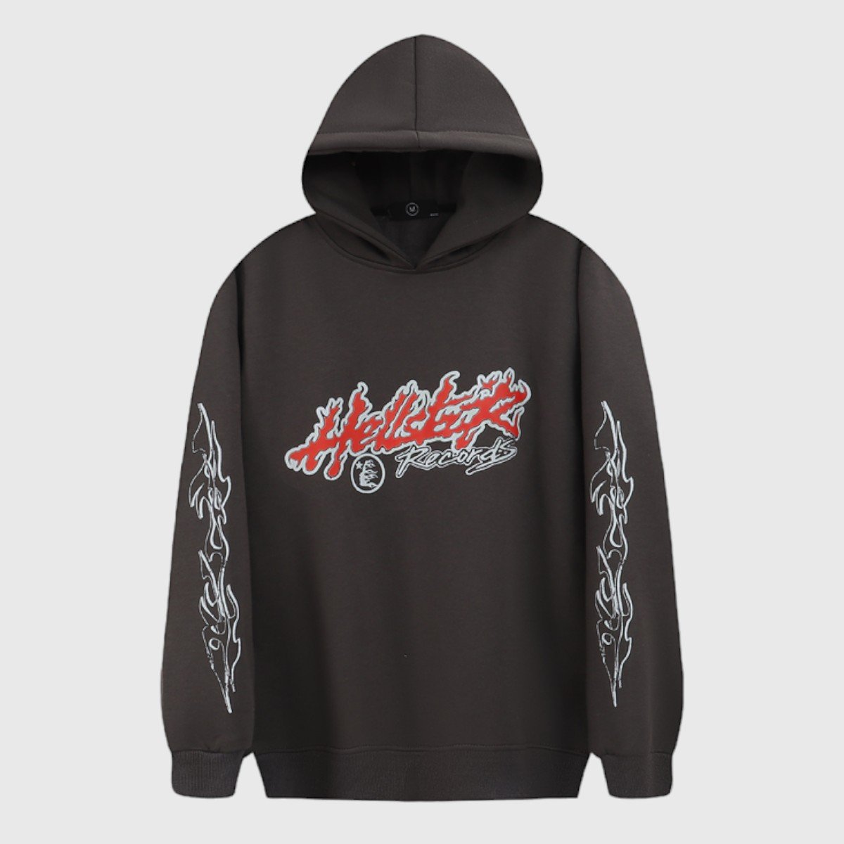 hellstar-records-tour-flame-hoodie-jet-black.jpg Hellstar Records Tour Flame Hoodie Jet Black - Image 1