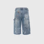 Hellstar Scribble Carpenter Denim Short - Image 2