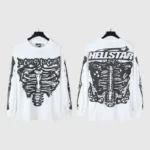 Hellstar Skeleton Long Sleeve Shirt 'White' - Image 4