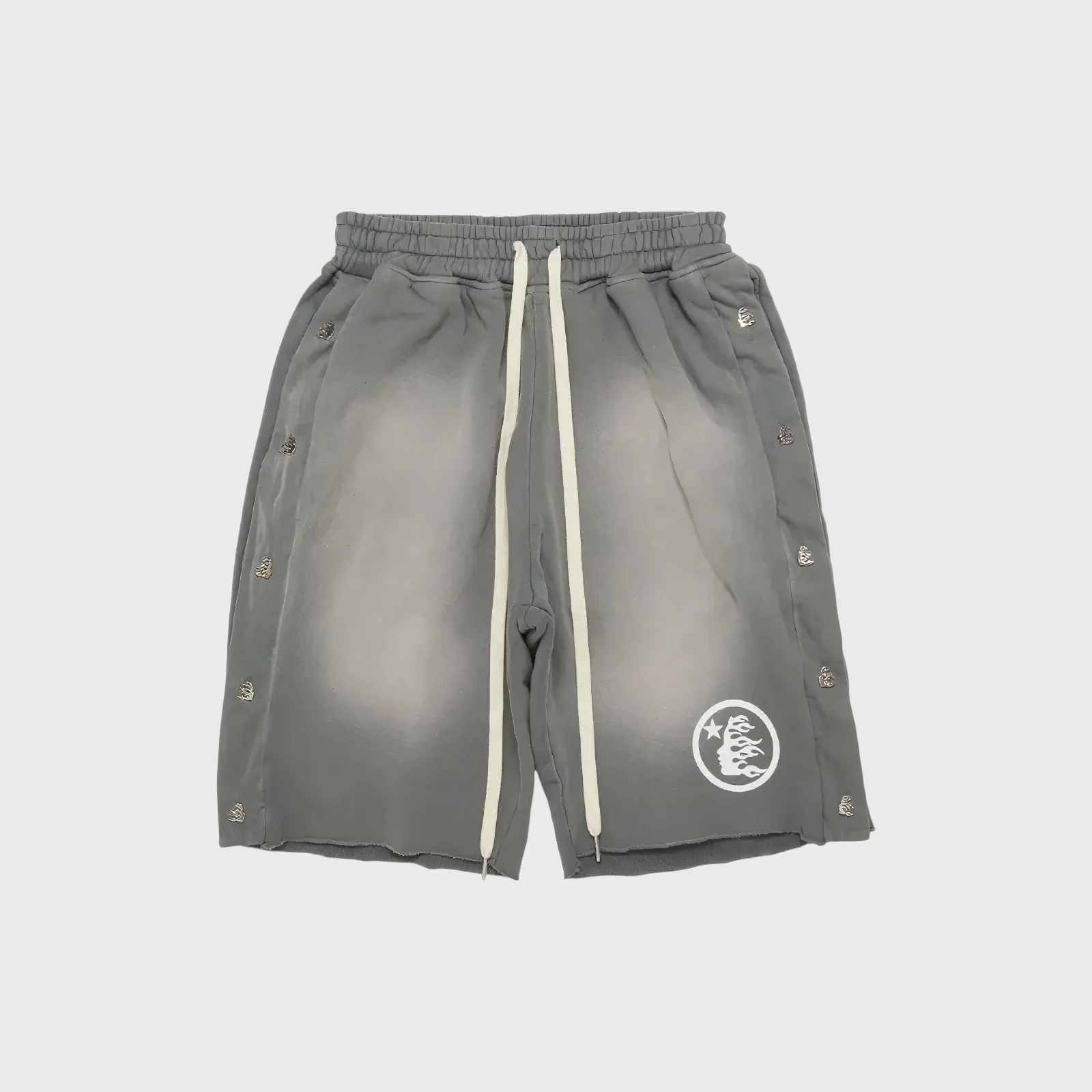 hellstar-snap-shorts-grey.webp Hellstar Snap Shorts Grey - Image 1