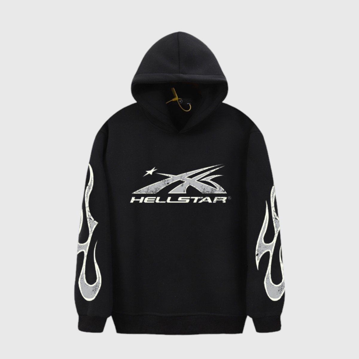 hellstar-sport-hoodie-black-front-view.jpg Hellstar Sport Hoodie Black - Image 1