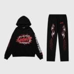 Hellstar Sports Future Flame Tracksuit Black