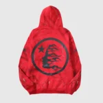 Hellstar Sports Tie-Dye Skull Hoodie 'Red' - Image 2
