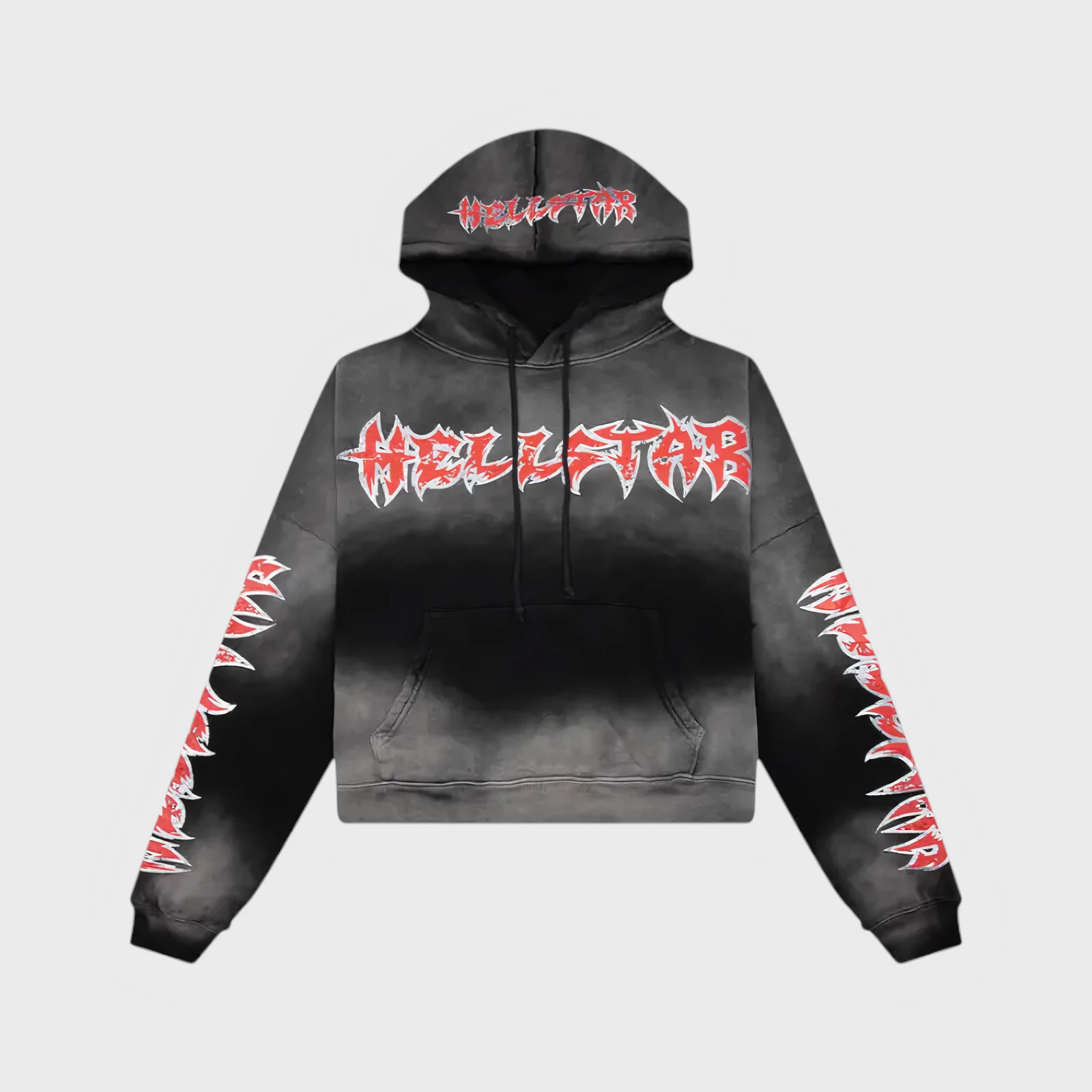 hellstar-stars-shine-graffiti-black-hoodie-front-view.webp Hellstar Stars Shine Graffiti Black Hoodie - Image 1