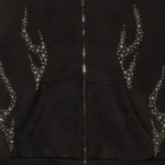 Hellstar Studded Flame Zip-Up Hoodie - Image 3