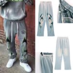 Hellstar Studios Flame Grey Sweatpants - Image 10