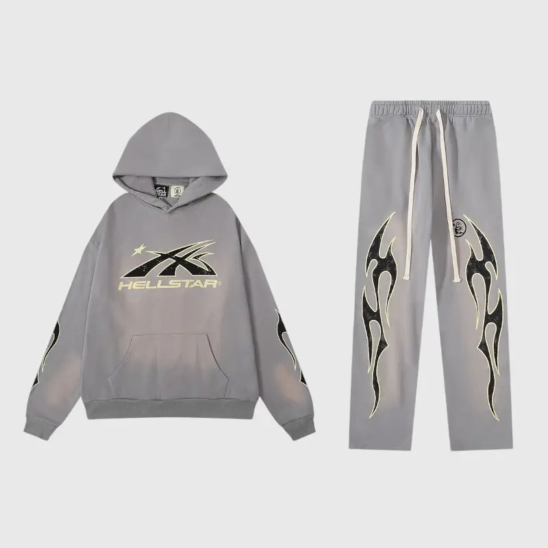 hellstar-studios-flame-grey-unisex-tracksuit-set.webp Hellstar Studios Flame Grey - Image 1