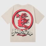 Hellstar Studios Heaven on Earth T-Shirt Beige - Image 2