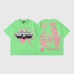 Hellstar Studios Jesus Emblem Lime T-Shirt - Image 3