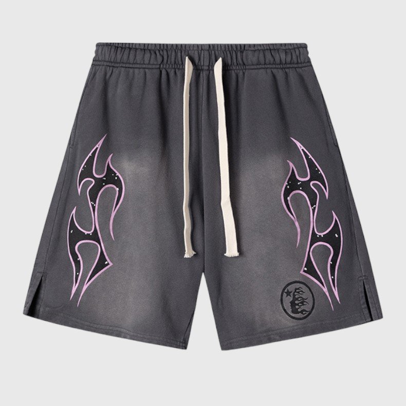 Hellstar Studios Records Shorts Jet Black - Image 1