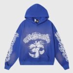 Hellstar Studios Records Yoga Hoodie Blue