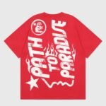 Hellstar Studios Jesus Emblem T-Shirt Red - Image 2