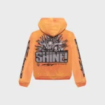 Hellstar Sun Zip-Up Orange Hoodie - Image 2