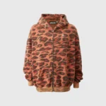 Hellstar Sunfaded Cheetah Zip-Up Hoodie