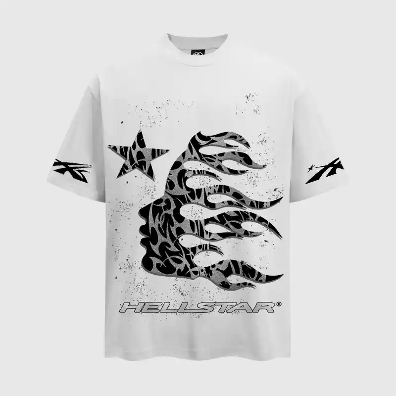 hellstar-thorn-glitter-white-t-shirt-front-view.webp Hellstar Thorn Glitter T-Shirt White - Image 1