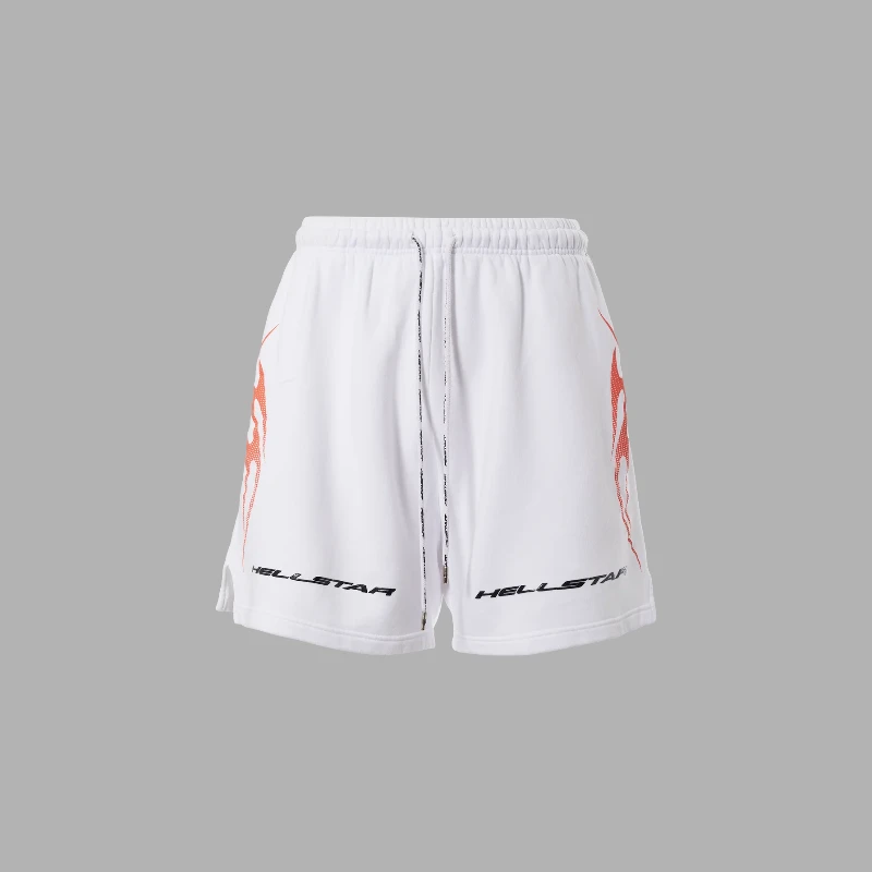 hellstar-tribal-flame-white-shorts.webp Hellstar Tribal Shorts - Image 1