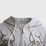 Hellstar Tribal Flame Zip-Up Hoodie - Image 5