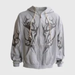 Hellstar Tribal Flame Zip-Up Hoodie - Image 2