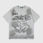 Hellstar Wash Stain Printing T-shirt