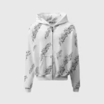Hellstar Graffiti-Print Zip-Up Hoodie - Image 3