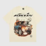 Hellstar x Post Malone Austin Tee 'Cream'